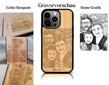INDIVIDUELL iPhone 14 Pro Max Bambus-Kunststoff